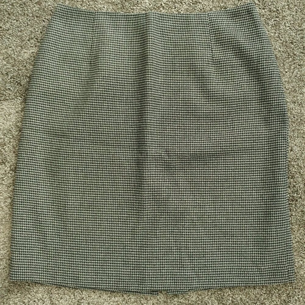 ALIA Black & White Pencil Skirt Career Lined Size 12